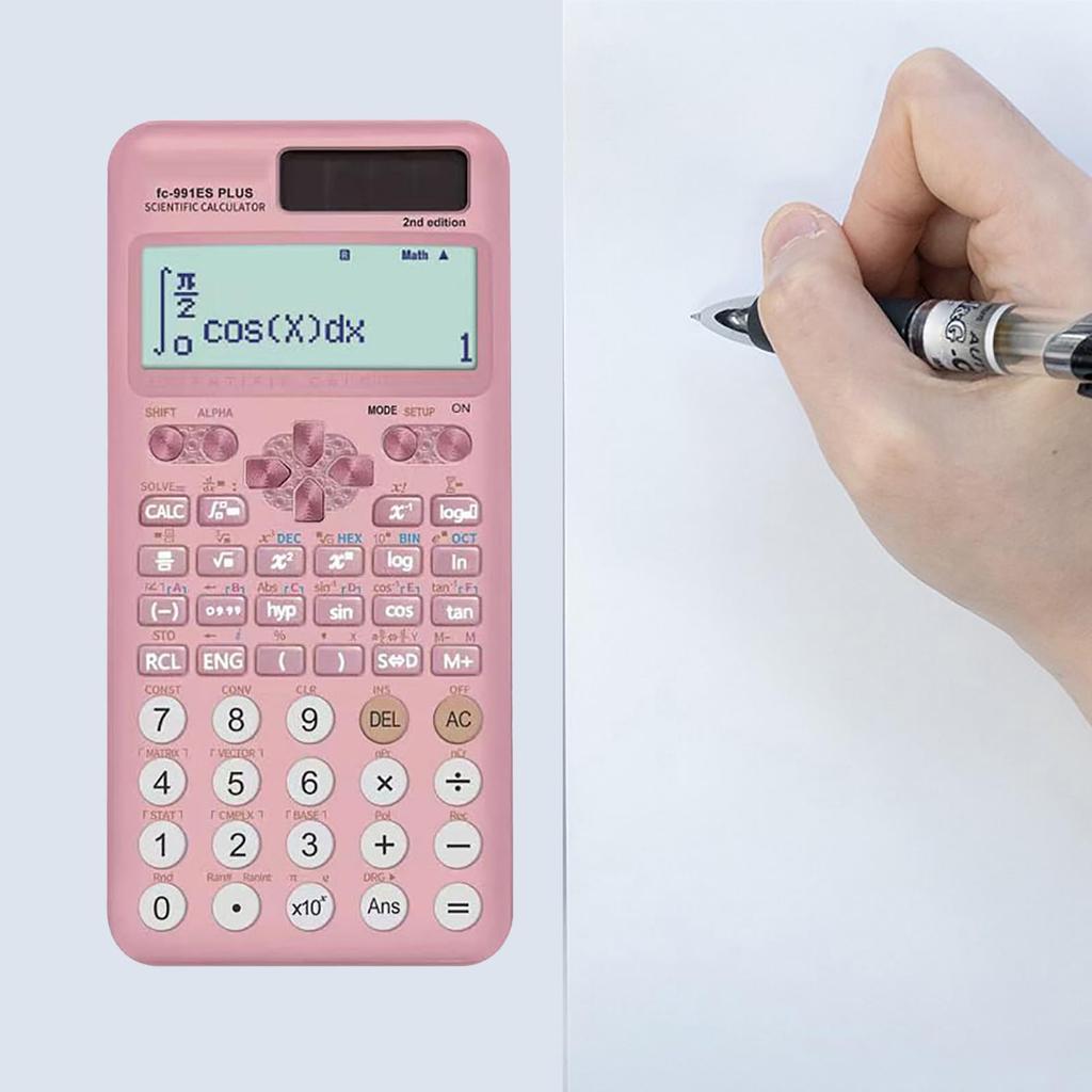 Acogedor Scientific Calculator with 417 Digit Natural Dual Power and Advanced Math Tools for Students and Engineers Functions, 10+2 Display, Solar,