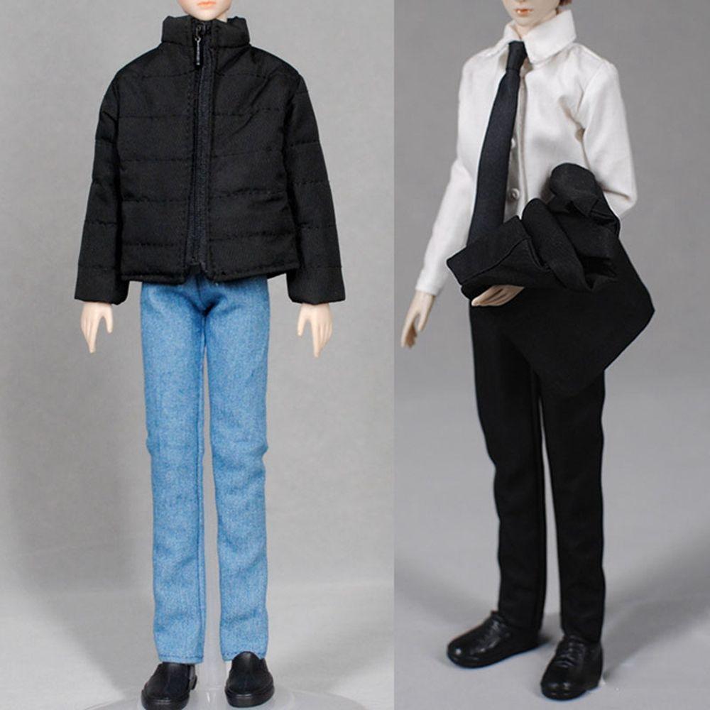 Fashion 11.5" 1/6 BJD Dolls Clothes Shirts Accessories Male Doll Jeans Dolls Trousers Leather Coats