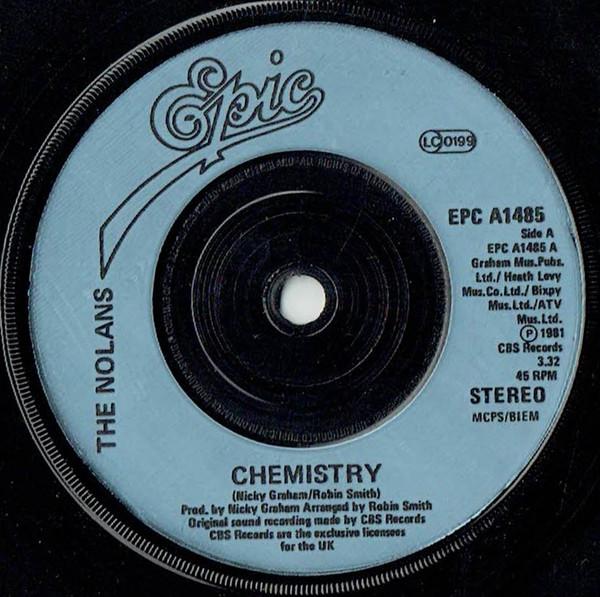 

7inch Record NOLANS Chemistry EPCA1485 Epic 1981 UK Pop Used