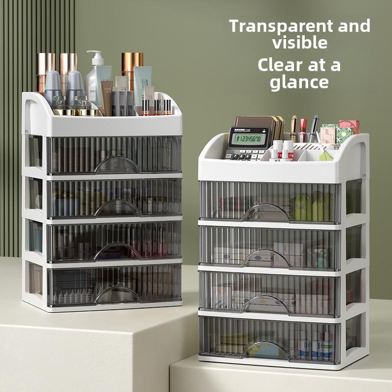 Multi-Layer Desktop Organizer: Hair Accessories, Jewelry, Cosmetics, Stationery Storage Box
