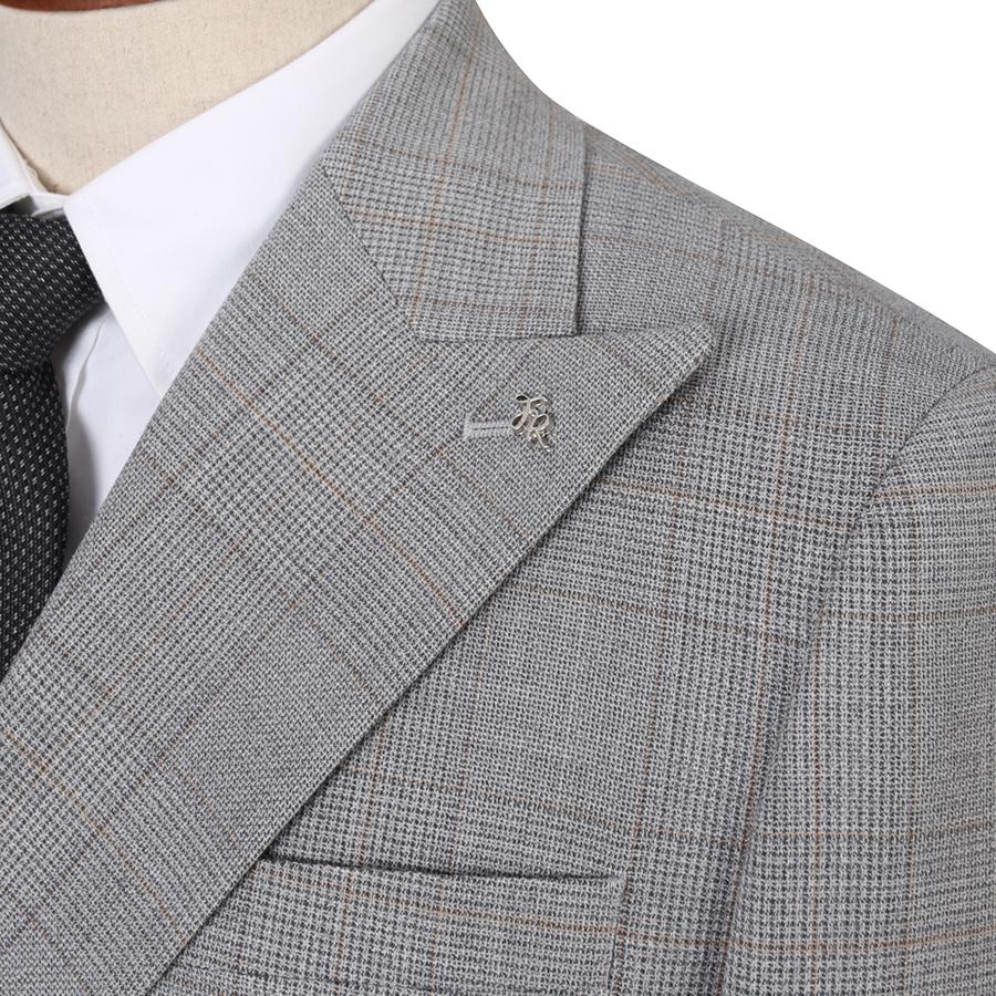 Fahrenheit [24S/S] Yellowfin Glen Check Double-Breasted Suit Jacket (Fijad2372)