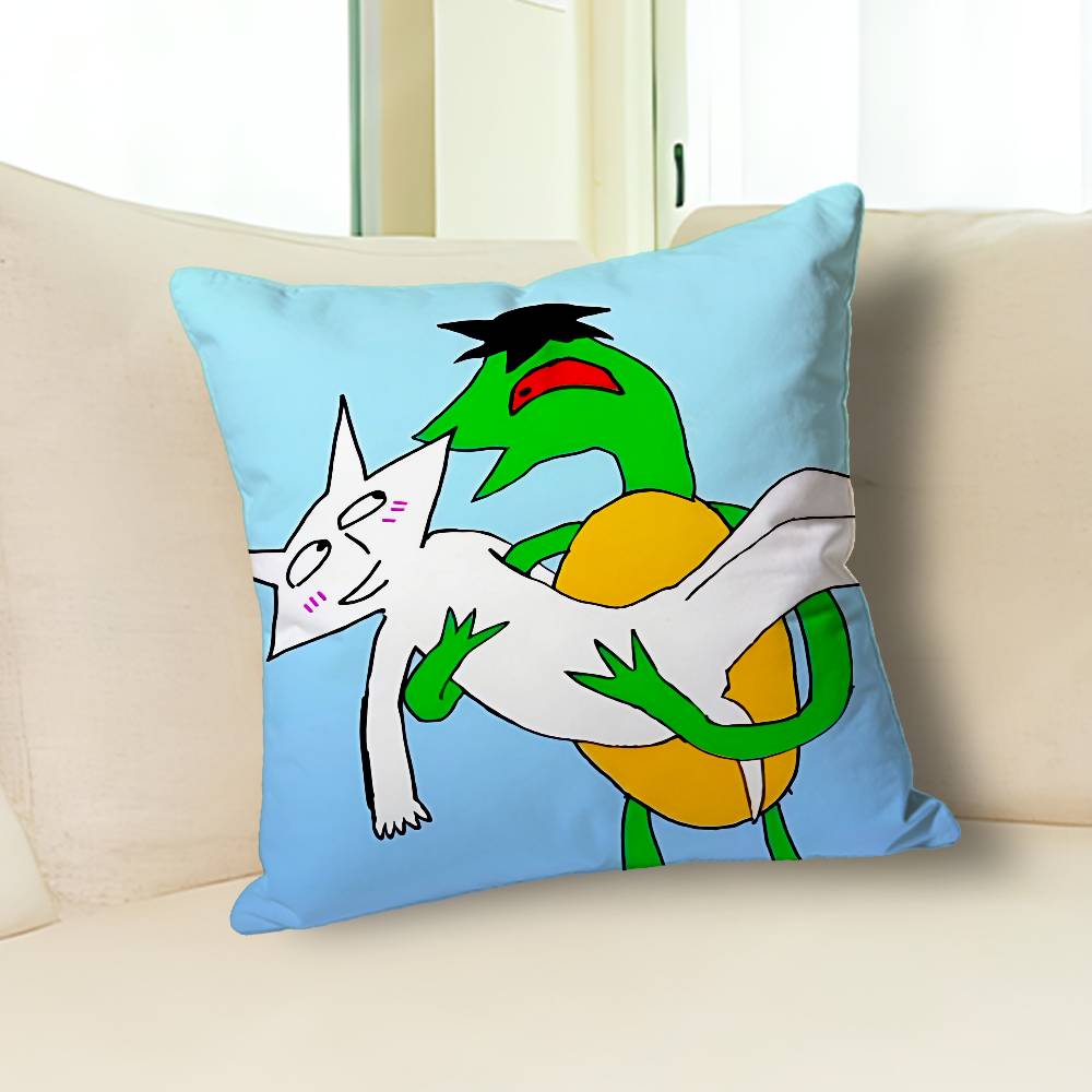H-House Of Puso B-Bayani Cartoon Pillow Cover, 4K HD Printed Cushion Cover case with Various Exquisite Patterns