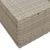 Garden Sofa with Cushions Grey 184 x 62 x 69 cm Poly Rattan