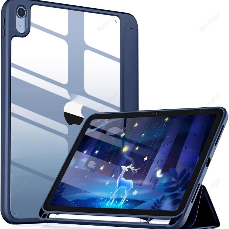With Pencil Holder Case For iPad (A16) (A19) 11th 12th Gen Air11 13 11 Pro11 12.9 13 Air 3 4 5 10.9 7 8 9th 10.2