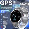 2025 New Dual-Band Satellite GPS Smart Watch Men 1.43'' AMOLED Screen Compass Heart Rate BT Call IP69 Waterproof Swimming Watch