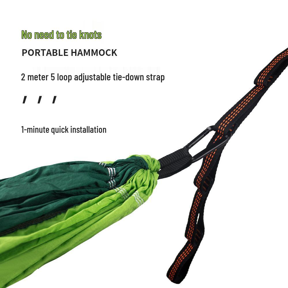 Adjustable Straps Nylon Hammock - High-End Single/Double Outdoor Use