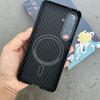 Magnetic Carbon Fiber Phone Case for Samsung Galaxy S25 Ultra S22 S23 S24 Plus Aramid Fiber Metal Lens Ring Cover Suport Magsafe