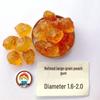 Large Particle Pearl Peach Gum: Artificially Refined & Machine Trimmed