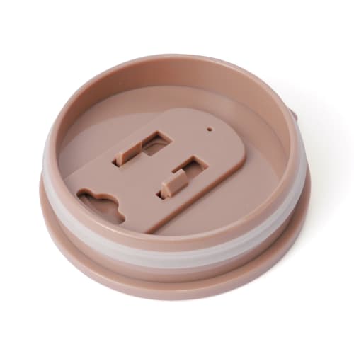 Francfranc Stainless Steel Thermos Mug with Lid, 320ml, Marble Brown, Double-Sided Vacuum Insulation, Keeps Hot or Cold, Perfect for the Office or Gif