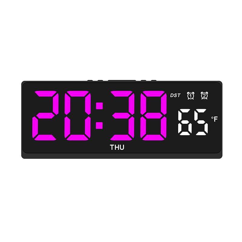 Modern Minimalist Led Desk Clock With Temperature Display For Home Office And Room Decor