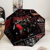 Rock Metal Music Band Collage Umbrella 8-Frame for Travel, Camping, Casual Lightweight Portable Umbrella, Essential for Every Family Holidays Gift