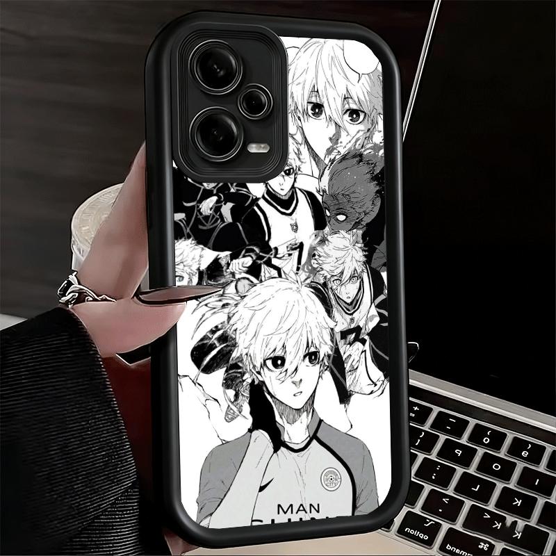 Phone Case for Xiaomi Redmi Note 15 14 13 Pro Plus Blue L-Lock Nagi Seishiro Shell 12S 11 11S 11T 5G 14S Soft Silicone Funda