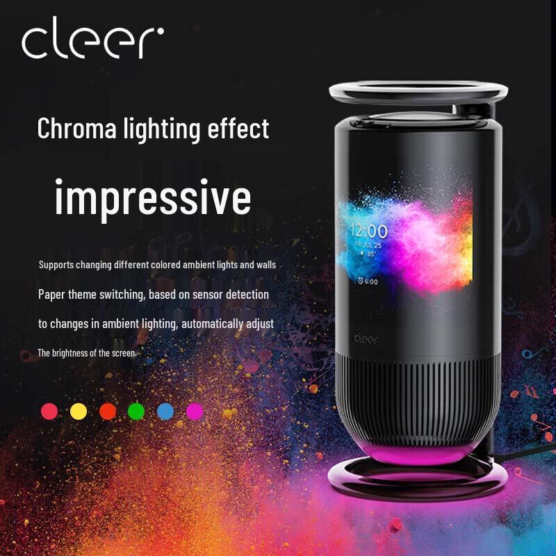 Cleer Mirage Curved Display Smart Speaker
