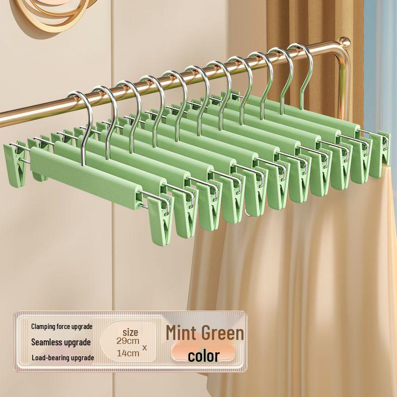 Wieszak z klipsami na spodnie: Antypoślizgowy, Niepozostawiający śladów, do Suszenia Spodni, Spódnic, Bielizny