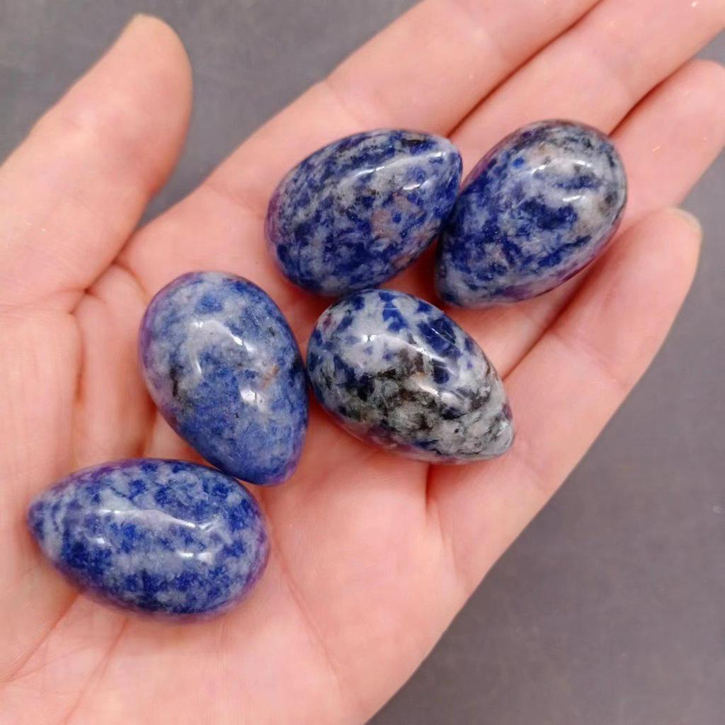 Färgstarka Fågeläggstenar: Kattöga, Agat, Jade, Röd Jaspis, Obsidian, Opal
