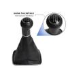 New Car 5/6 Speed 12mm Gear Shift Knob Lever Shifter Gaiter Boot for Volkswagen VW Golf Bora Jetta GTi MK4 Interior Accessories