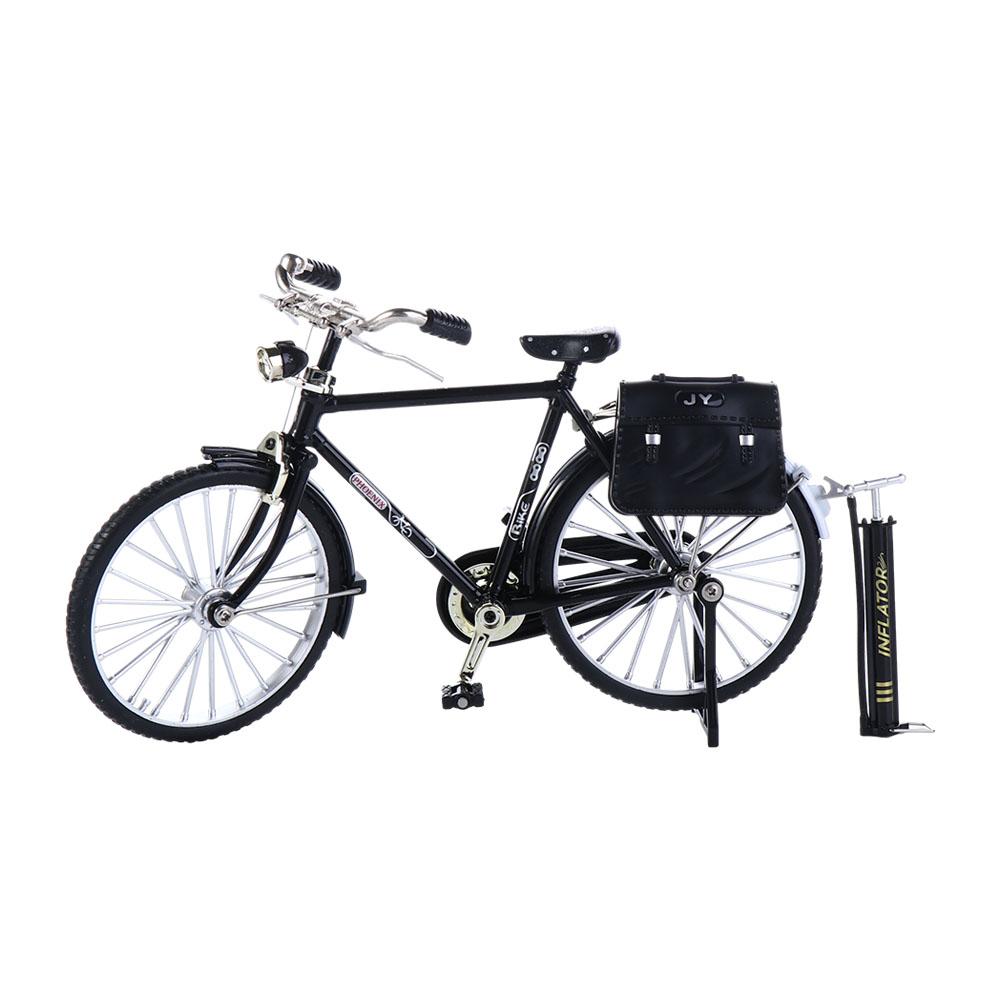 1:8 Модель велосипеда Винтажный велосипед китайского почтальона Домашний декор для рабочего стола Велосипедная фигурка DIY Микроландшафт Ретро велосипед Детские игрушки