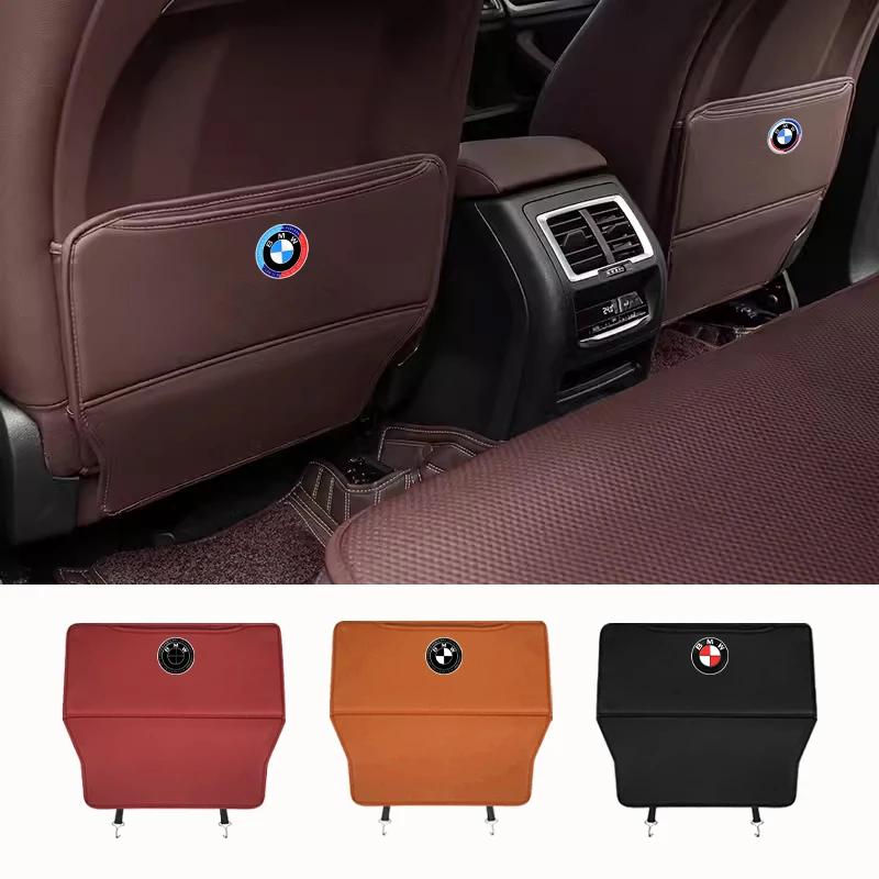 Car Seat Protector PU Leather Car Seat Back Cover Protector For BMW X1 X2 X3 X4 X5 X6 3 5 Series M2 M3 M4 M5 M6 M7 Accessories