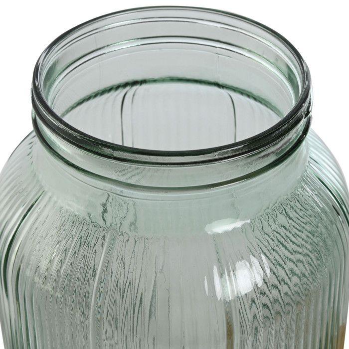 Glass and Bamboo Beverage Dispenser 5.5L