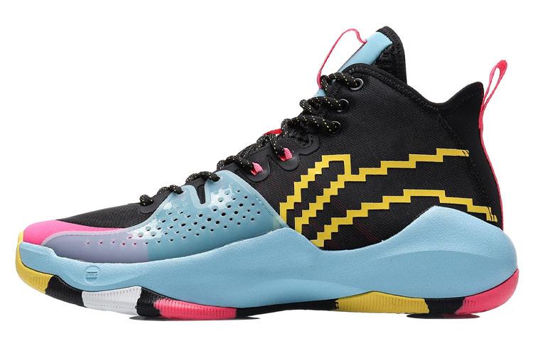 Баскетбольные кроссовки Li Ning Combat Hi Sonic Мужские Черно-синие ABAR059-1 42