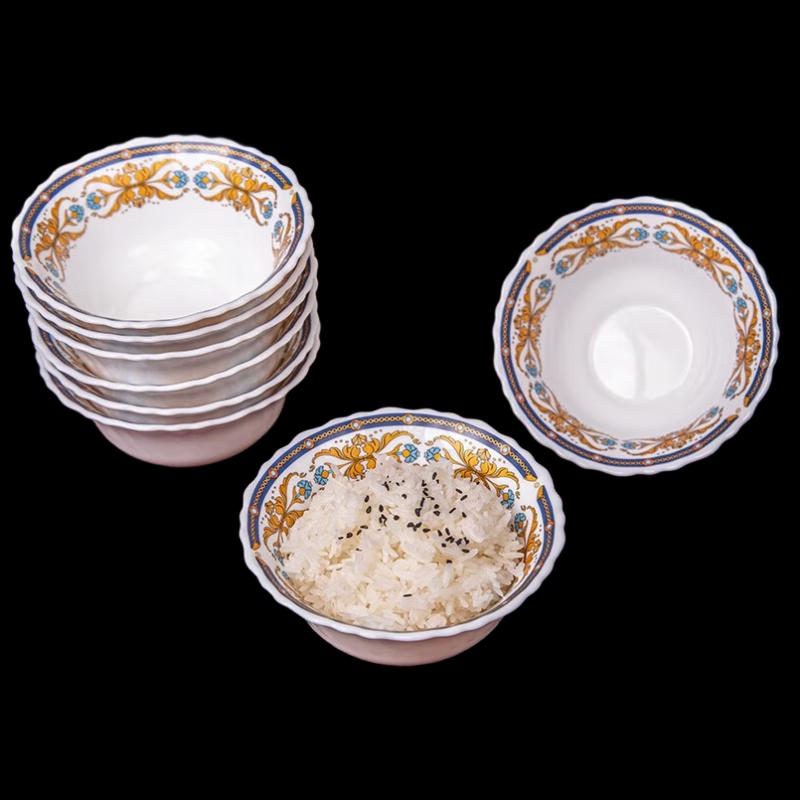 Corelle Ice Brew Pompadour Lady 8-Piece Dinnerware Set