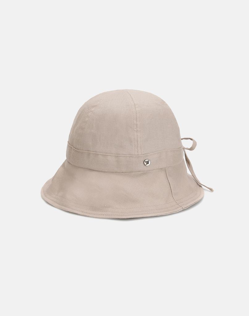 Hwaiteusaenjeu Linen Popular Round Bucket Hat Kediri (5 Colors)