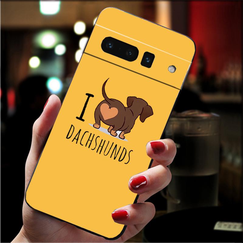 

Phone Case For Google Pixel 10 9 Pro XL 9A 8 7 6 Pro Pixel 8A 7A 6A Pixel 8 7 6 5 Cute cartoon Dachshund dog Google Pixel 8a