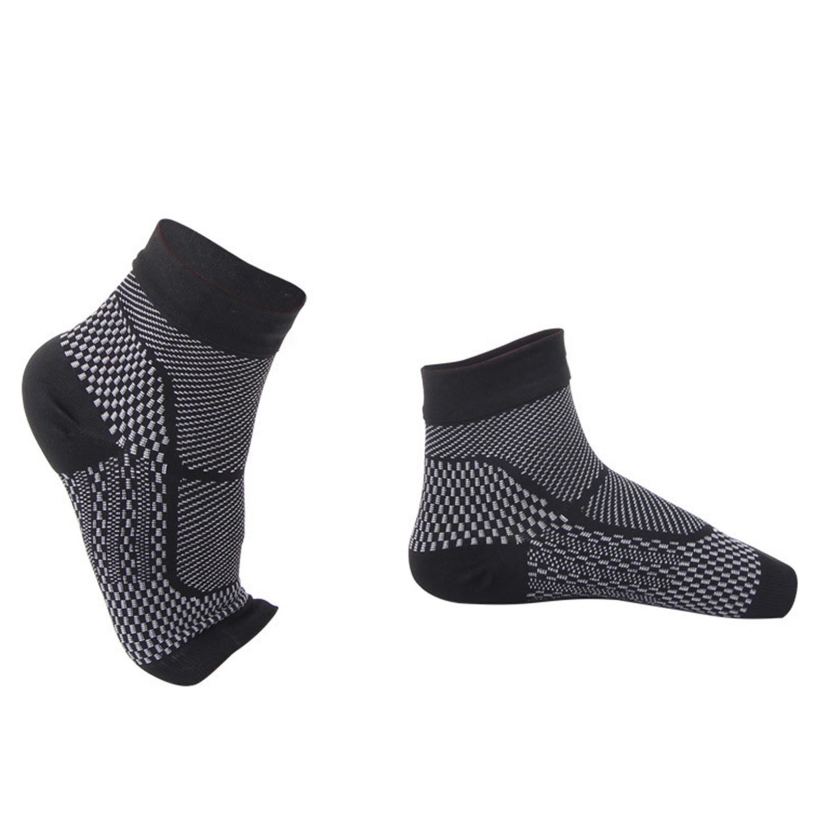 

Sports Ankle Brace Compression Socks Arch Support Brace Ankle Compression Sleeve For Plantar Fasciitis Heel Spurs 43#