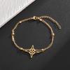 Celtic Trinity Knot Necklace Witchcraft Witch's Knot Stainless Steel Pendant for Women Men Charm Irish Lucky Amulet Jewelry