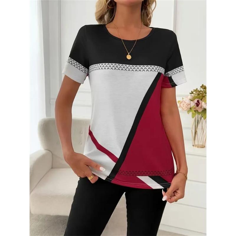 3D Printed Women's T-Shirt Summer Breathable Versatile Fashion Tops