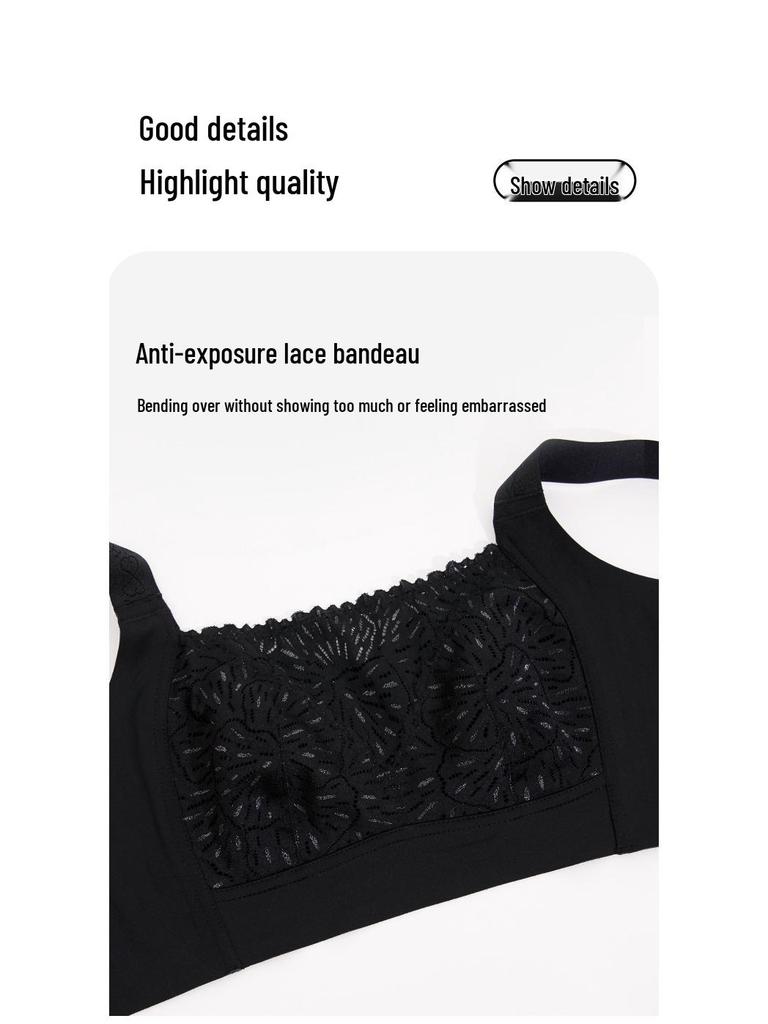 Plus Size Full Coverage Minimizer Bra with Side Support for Large Busts