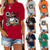Unisex Halloween Printed Short Sleeve T-Shirt for Holiday Party Costume