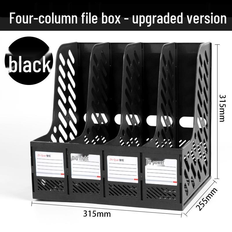 Four-Tier Desktop File Organizer with Storage Trays for Office Supplies