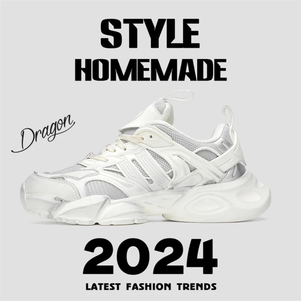2025Summer Breathable Comfortable Lightweight High-Quality Fashion Casual Mecha Shoes Couple Dad Shoes Two Colors36-44