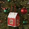 Handcrafted Paper Holiday House Christmas Decoration for Parties Offices Celebration Elegant Cottage Gift Box