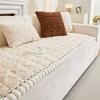 Light Luxury Tafu Velvet Sofa Cushion, Winter Model, High-End Thickened Steamed Bread Cushion, Sofa Cover, Non-Slip.