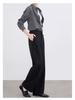 2026 Women's Slimming Wide-Leg Pants: Petite, Nine-Tenths Length, Straight, Loose Casual Fit for Spring and Summer