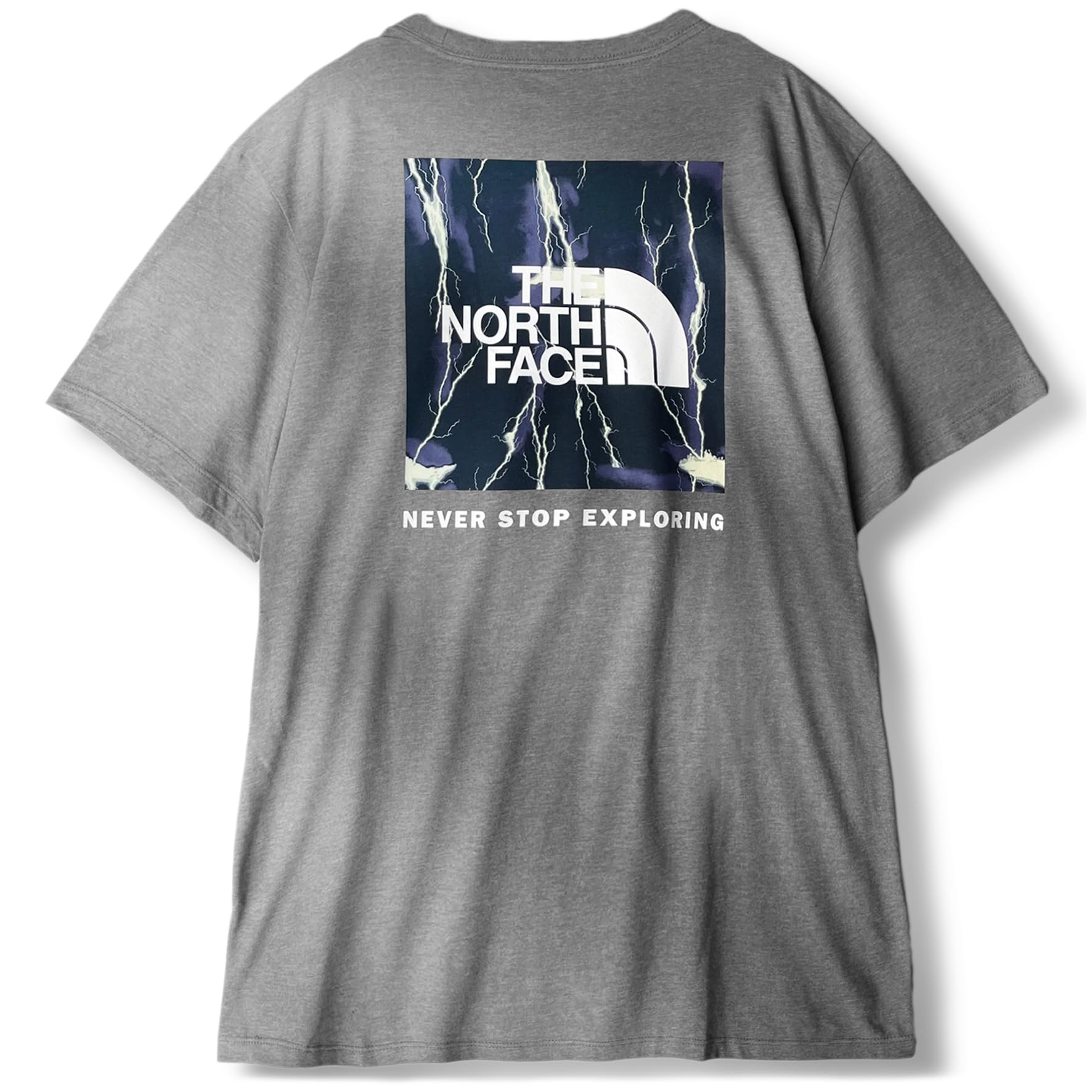 

The North Face Футболка с коротким рукавом с принтом логотипа Box на спине, серая, BOX NSE, размер XS, мужская, [Б/У]