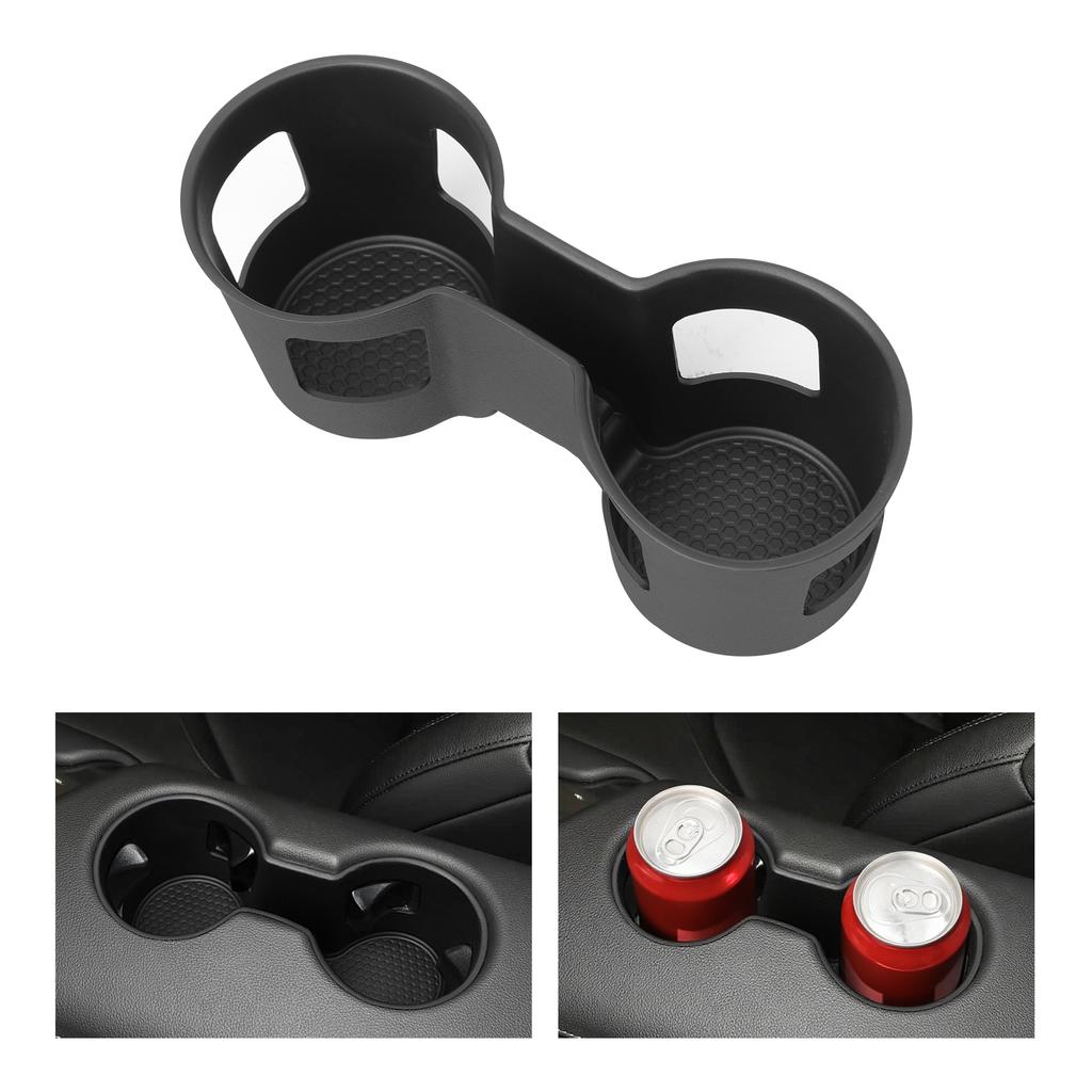 For Toyota Supra 2018-2025 Water Cup Holder Limiter Fixed Drink Storage Box Tray TPE Car Accessories Black