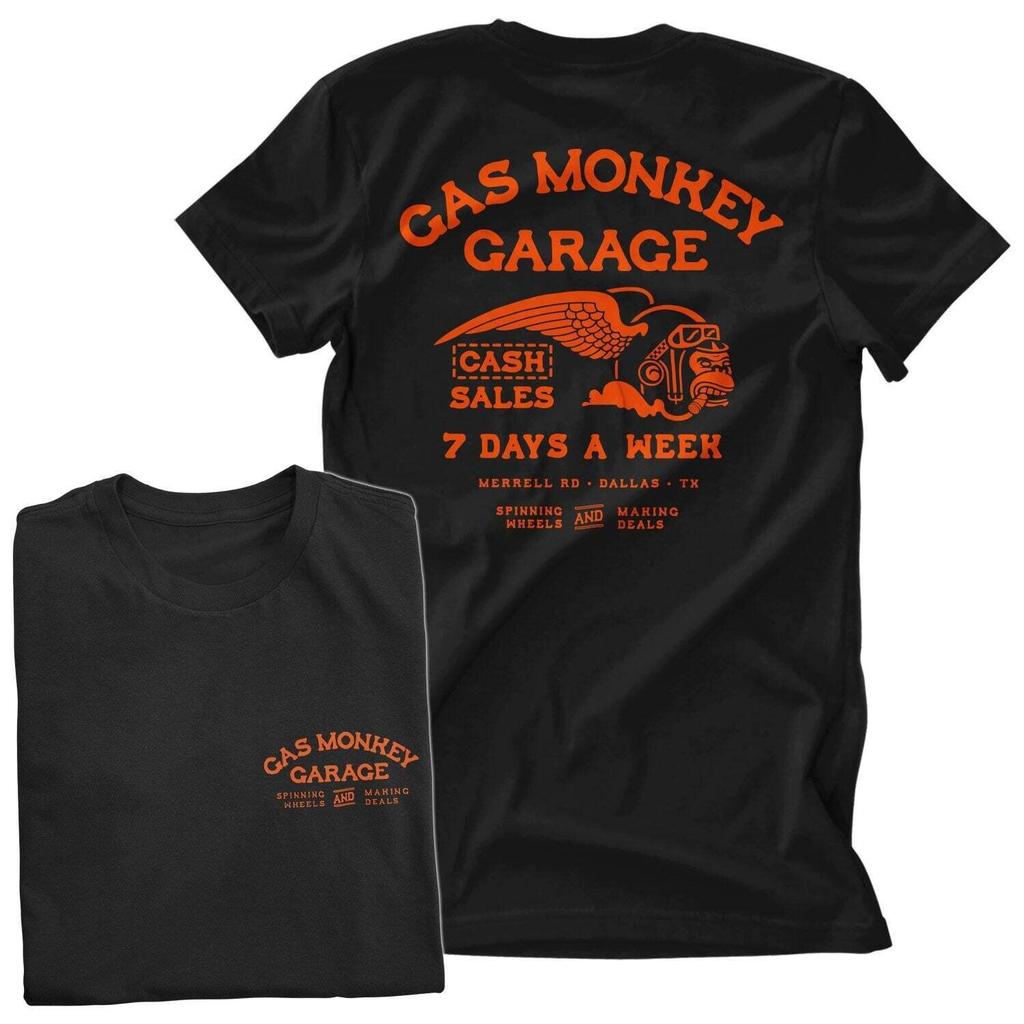 T-shirt da uomo con licenza ufficiale Gas Monkey Garage Cash monkey