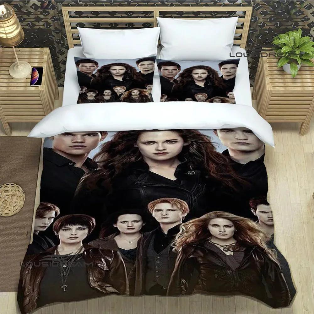 The Twilight Saga Printed Bedding Sets Exquisite Bed Supplies Set Duvet Cover Bed Comforter Set Bedding Set Luxury Birthday Gift