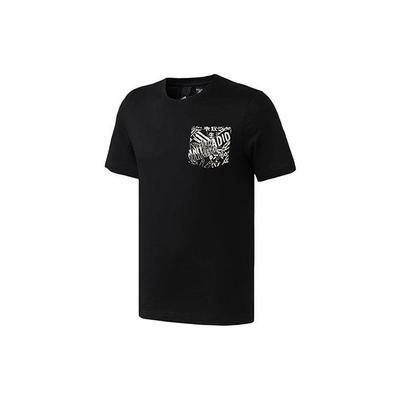 Sports Style Crew Neck Short Sleeve T-Shirt Men Tops Black DV3097