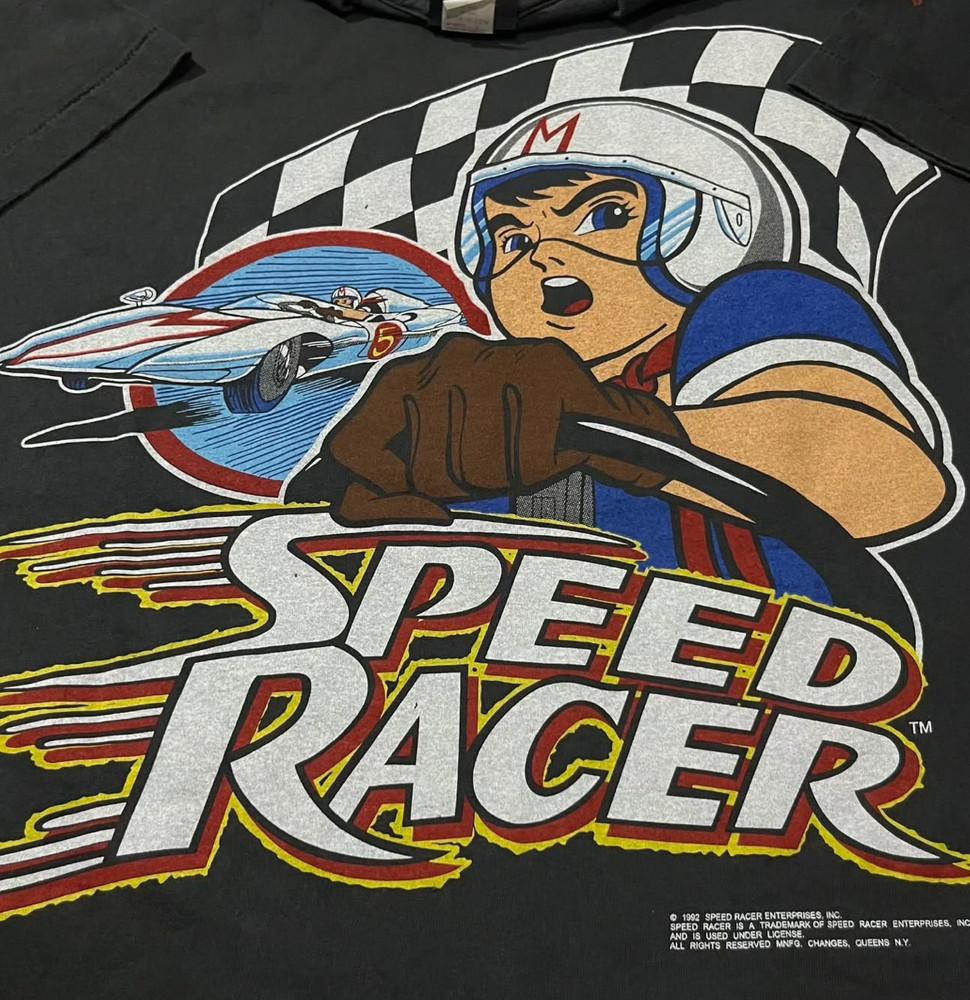 SPEED RACER Vintage 1992 Manga Anime Japan Cartoon L Single Stitch Shirt REPRINT