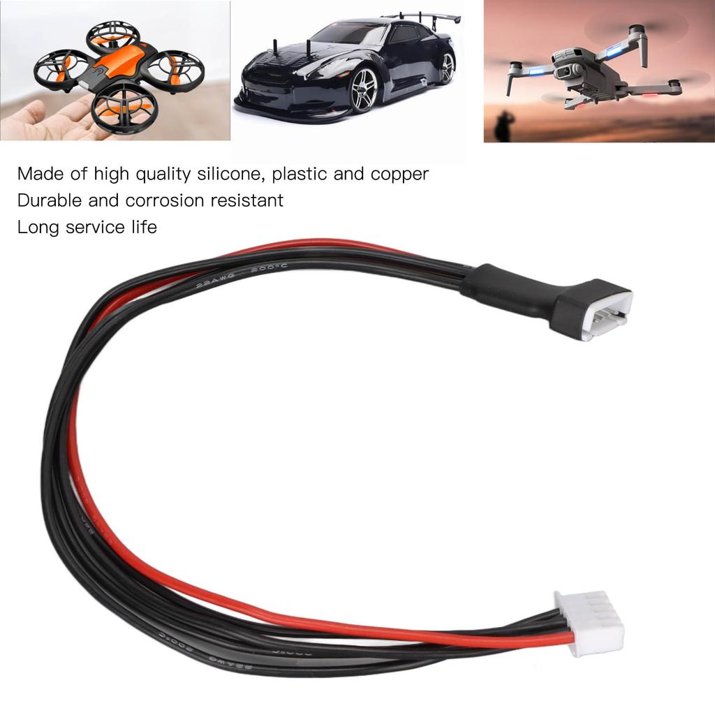4S Lipo Balance Cable Professional 1 Red 4 Black Lipo Charging Power Extension Wire for RC Model Lipo Battery