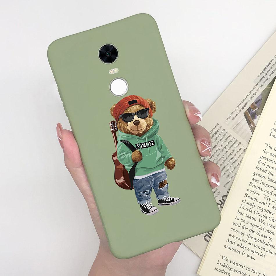 Cute Cartoon Case For Xiaomi Redmi 5 Plus Case Soft Painted Matte Silicone Back Cover For Redmi5 Plus Redmi 5+ Phone Cases Funda