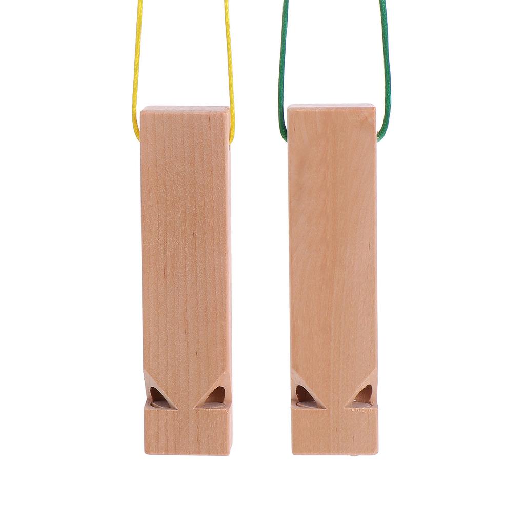 2 Stück Holz-Zugpfeifen Spielzeug Holzpfeifen Kinder Musikinstrument