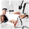 YSENTO Winter Jacket with Fleece Stand and Detachable and Warm for and Motorcycle White Women's Lining, Collar, Hood, Windproof, Water-Repellent,