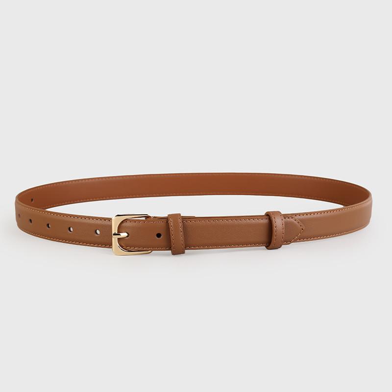 Elegant Genuine Leather Womens Belt For Jeans And Casual Wear With Alloy Buckle