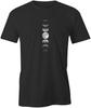 MOON PHASES Tshirt Tee Short-Sleeved Cotton Funny USA S1BCA20
