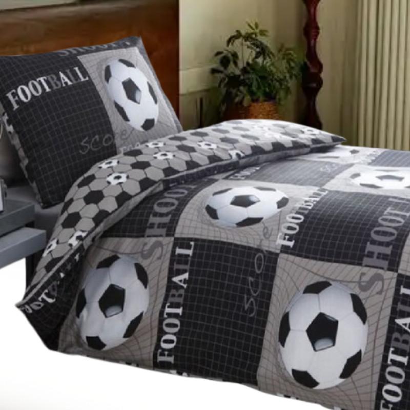 Ensemble de housse de couette imprimée Football avec impression numérique pour la décoration de la chambre d'adolescent